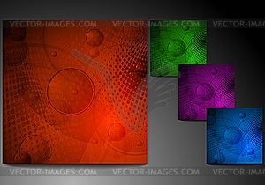 Set of grunge backgrounds - vector image
