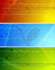 Vibrant stylish banners - vector clip art