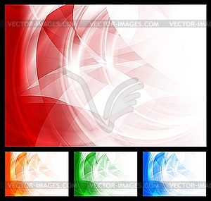 Красочные стильные фоны - векторное изображение EPS