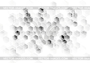 Abstract light grey tech background - vector clip art