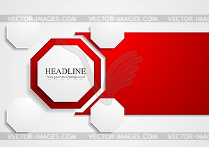 Abstract hi-tech corporate design - vector clipart