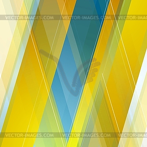 Abstract polygonal geometric blue orange background - vector clipart