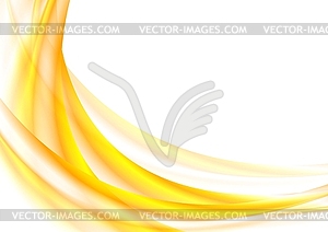 Bright orange waves - vector image