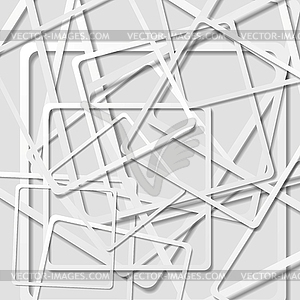 Abstract light grey squares background - vector image