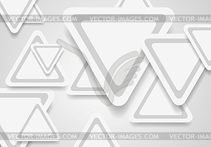 Tech corporate paper background with grey triangles - vector EPS clipart