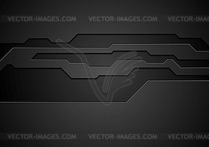 Abstract black technology corporate design - stock vector clipart