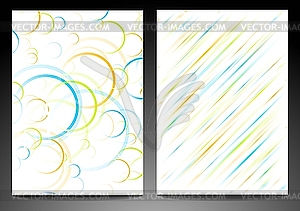 Abstract backdrops - vector clipart