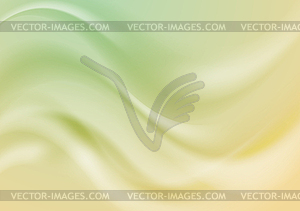 Абстрактный зеленый и желтый фон волнистые блестящие - векторное изображение EPS