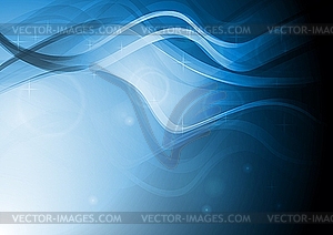 Beautiful abstraction with waves - vector image