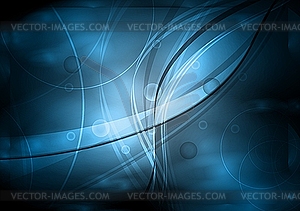 Abstract wavy background - vector clipart