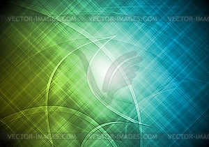Vibrant abstraction with lines - vector clip art