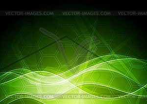 Technical green backdrop - vector clipart