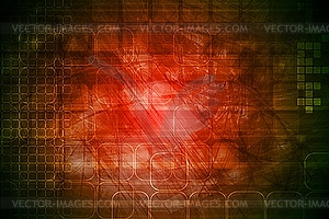 Red technical background - vector clipart