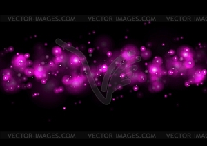 Shiny purple lights abstract bokeh background - vector image