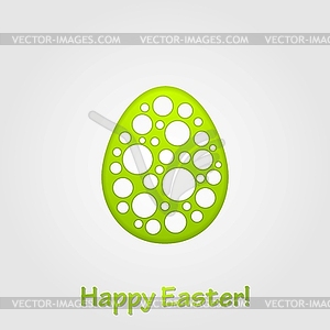 Абстрактный зеленый серый Пасхальное яйцо фон - изображение в векторном формате
