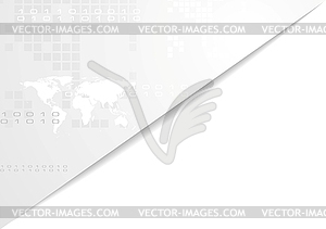 Light gray technology corporate background - vector clip art