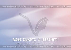 Abstract rose quartz and serenity wavy background - vector clip art