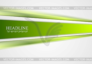 Green tech stripes blurred abstract design - vector clipart