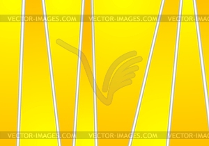 Bright yellow orange tech corporate stripes design - vector clipart