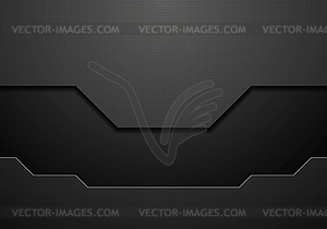 Абстрактный черный Технология Концепция дизайна - векторизованное изображение
