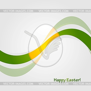 Abstract Easter background with bright waves - vector clip art