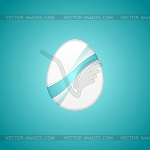 Abstract Easter background with bright waves - vector clipart / vector image