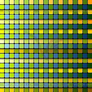 Colorful abstract tech squares background - vector image