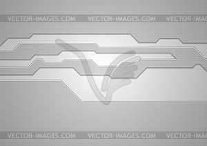 Abstract grey technology background - vector image
