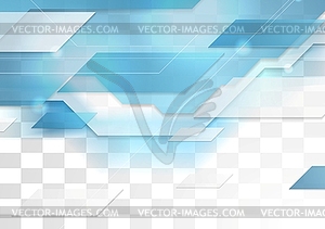 Bright blue tech corporate geometric background - vector clipart