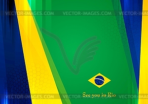 Background in Brazilian colors - vector clip art