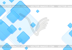 Blue geometric squares - vector clip art