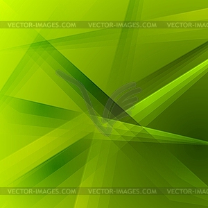 Abstract green shiny striped background - vector clipart