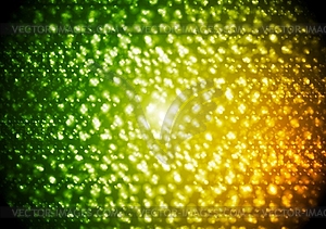 Green orange abstract sparkling background - vector image