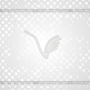 Retro grunge halftone grey design - vector image