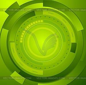 Green tech corporate abstract background - vector image