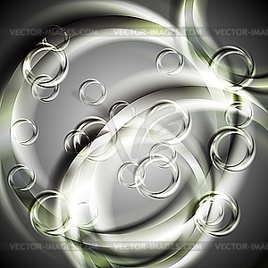 Vibrant abstraction with circles - vector clipart