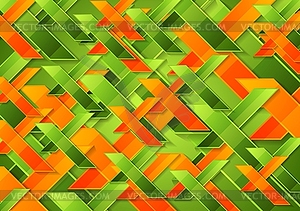 Bright green orange tech corporate background - vector clip art