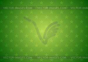 Abstract green stars background - stock vector clipart
