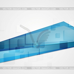 Abstract blue concept tech background - vector clipart