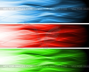 Colourful banners - stock vector clipart
