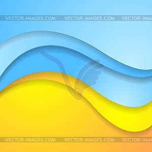 Bright abstract contrast corporate wavy background - vector clip art