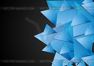 Abstract polygonal tech background - vector clip art