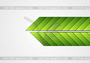 Green arrows abstract corporate background - vector clip art