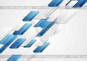 Abstract bright corporate tech 3d shapes background - vector EPS clipart