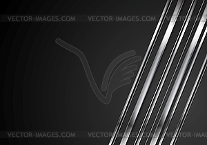 Абстрактный тек блестящие металлические полосы - векторный клипарт / векторное изображение