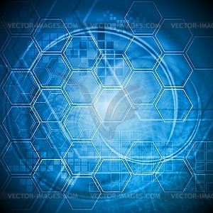 Hi-tech blue background - vector clip art