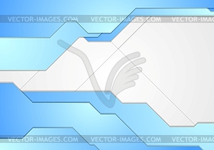 Синий и белый тек корпоративный фон - векторное изображение EPS