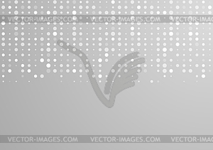 Shiny light grey circles tech pattern - vector image