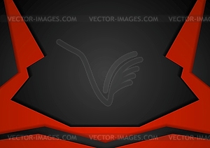 Abstract dark corporate tech background - vector clipart