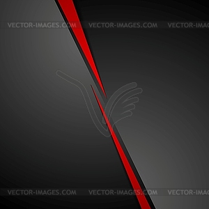 Abstract dark red black corporate tech background - vector clip art